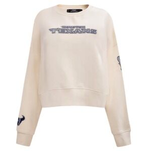 Cream Houston Texans Oversized Sweater